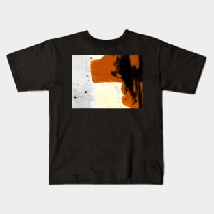 Minimal Orange on Black Kids T-Shirt